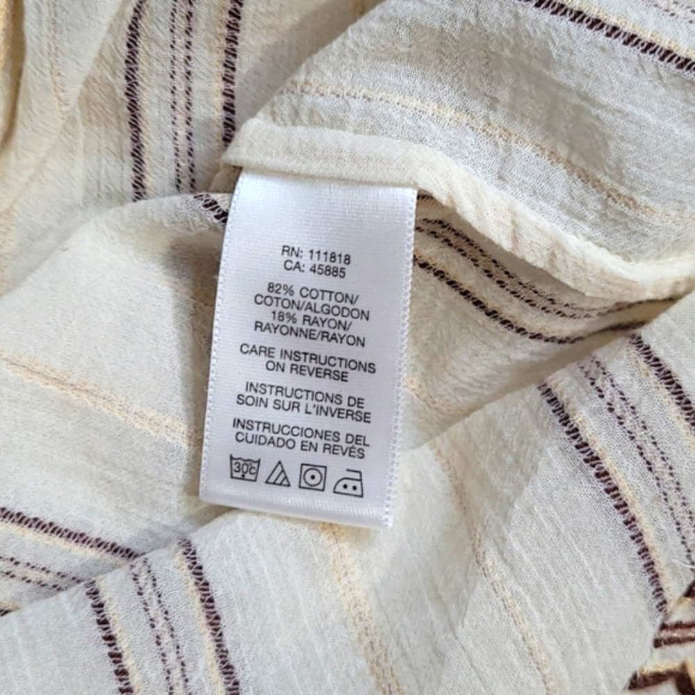 MICHAEL Michael Kors Blouse Knit Pleated Top Medium - Picture 7 of 9